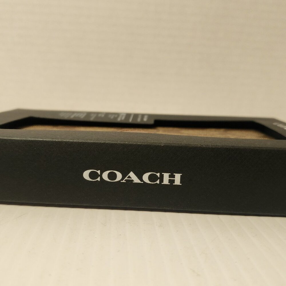 Two Coach iPhone 15 PRO Cases: Signature Folio + Slim Case Bundle Tan New ! - Picture 10 of 16